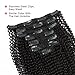 ABH AmazingBeauty Hair 8A Grade Thick Real Remy Human 4B 4C Double Weft Kinkys Coily Hair Extensions Clip In Human Hair for African American Black Women, Natural Black, 120 Gram, 20 Inch…
