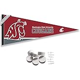 Washington State Cougars Pennant Flag and Wall Tack Mount Pads