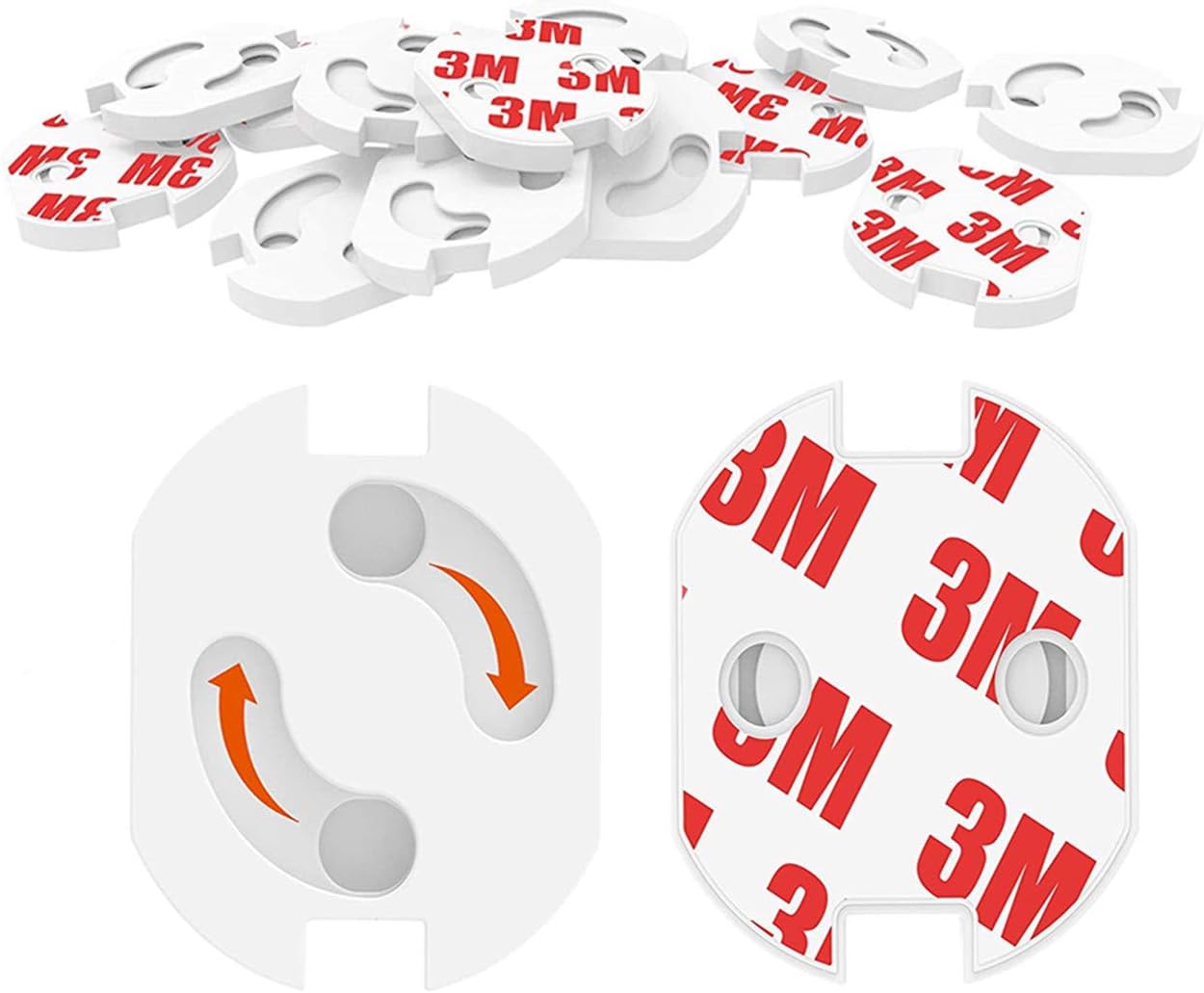 Blanc Cache Prise Et Prise Geeke Pieces Couvercle De Prise De Securite Pour Enfant Protecteur De Fiche De Securite Pour Bebe Solidement Lie Caches Prises Securite Domestique Stationeryonline Co Nz