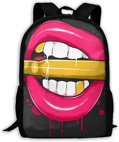 bookbag with teeth