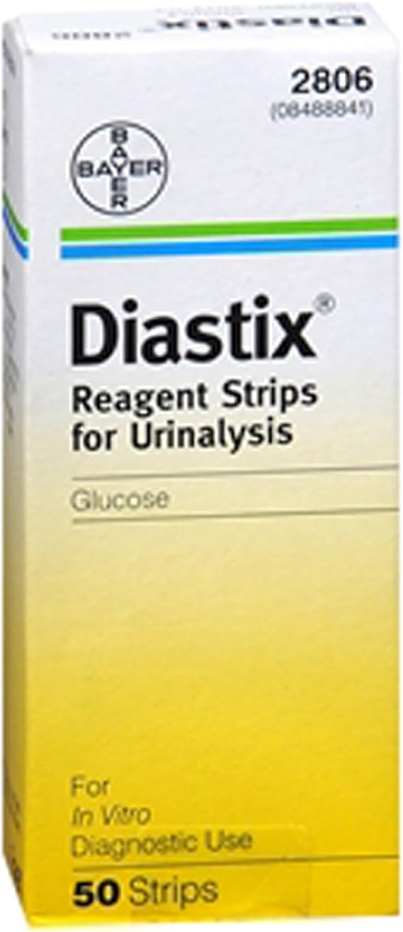 Diastix Reagent Strips For Urinalysis To Test Urine Glucose 50 Strips