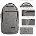 Business Laptop Backpack, NPET Anti-Theft Waterproof Travel Backpack with USB Charging Port High-Visible Reflective Strip Survival Whistle College School Bookbag for Women & Men - Grey