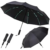 Folding Umbrella Anti-UV Compact Durable Folding Umbrella Auto Open Close Windproof Travel Umbrella Premium Grip Fits Backpack
