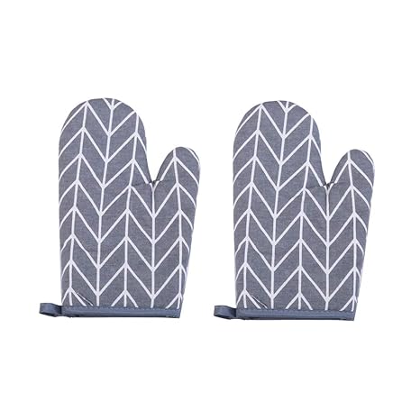 VORCOOL Backhandschuhe, 2 Stück Ofenhandschuhe BBQ Ofenhandschuhe Premium Isolierte Hitzebeständige Backhandschuhe Aramidfase