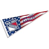 New York Rangers Nation USA Americana Stars and Stripes Pennant Banner Flag