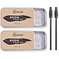 Eyebrow Soap, 3D Brows Styling Soap, Transparent Long Lasting Natural Eyebrow Wax Eyebrow Gel (2PCS)