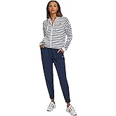 Tommy Hilfiger womens Full Zip Elastic Waist Hood Sweatshirt