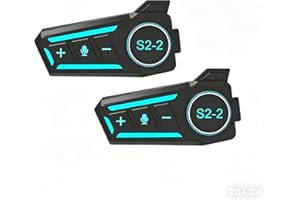 Motorcycle Intercom Headset USB C Interface Communication System AI Voice Assistant IP67 Waterproof Music Sharing Automatic A