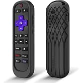 Fintie Silicone Case for Roku Voice Remote Pro (2nd Edition), Black | Shockproof Remote Cover for RCB1R Controller and Roku Voice Remote RCA1R, Lightweight, Anti Slip, Kids-Friendly