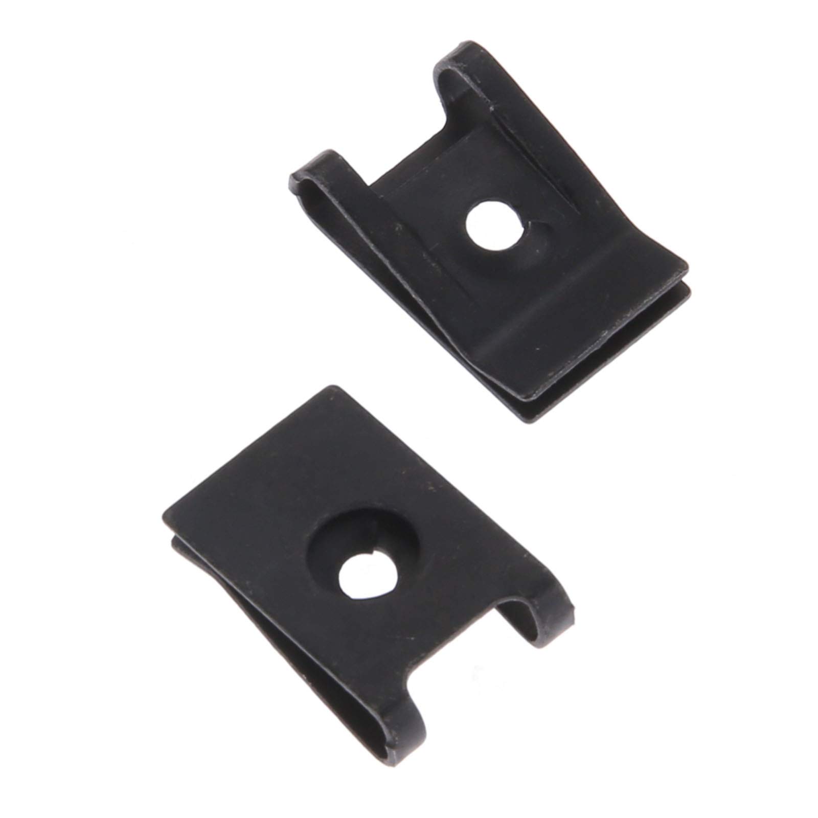 Mtsooning 20PCS Car Fastener Clip,Speed Fastener U Nut Clip,Automobile Engine Fender Bumper Guard U Type Screw Base bracket,Nut Mounting Clamp Auto Parts