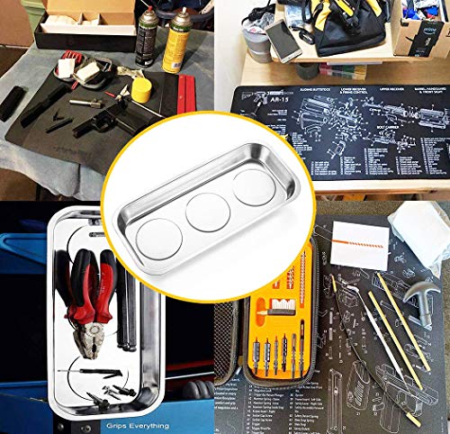 YCWEI YCWEI Gun Cleaning Mat Pad (36\'\' X 12\'\')-with Magnetic Screws Tools Parts and Cotton swabs for Handgun Rifle Cleaning-Non Slip and Solvent Resistant