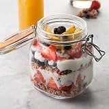 Kilner 2L Square Clip Top Jar Airtight Glass Storage view 2