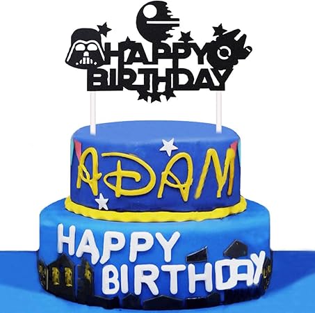 Amazon Co Jp スターウォーズ カップケーキトッパー ハッピーバースデー スターウォーズテーマパーティーケーキ エイリアンウォーダースベイダーケーキトッパー デコレーション 子供の誕生日パーティーデコレーション エイリアンウォー テーマパーティー マルチカラー