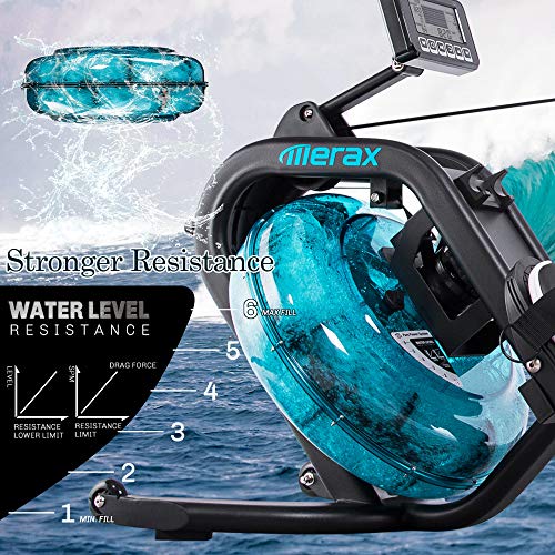Merax-Water-Rowing-Machine--Fitness-Indoor-Water-Rower-with-LCD-Monitor-Home-Gym-Equipment