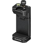 Leaplumin Tripod Phone Mount Holder with Sliding Cold Shoe,Universal Smartphone Mount Adapter with 1/4" Standard Screw&amp;&amp; Arca Swiss Quick Release Plate,Phone Tripod Mount Support Vertical/Horizontal