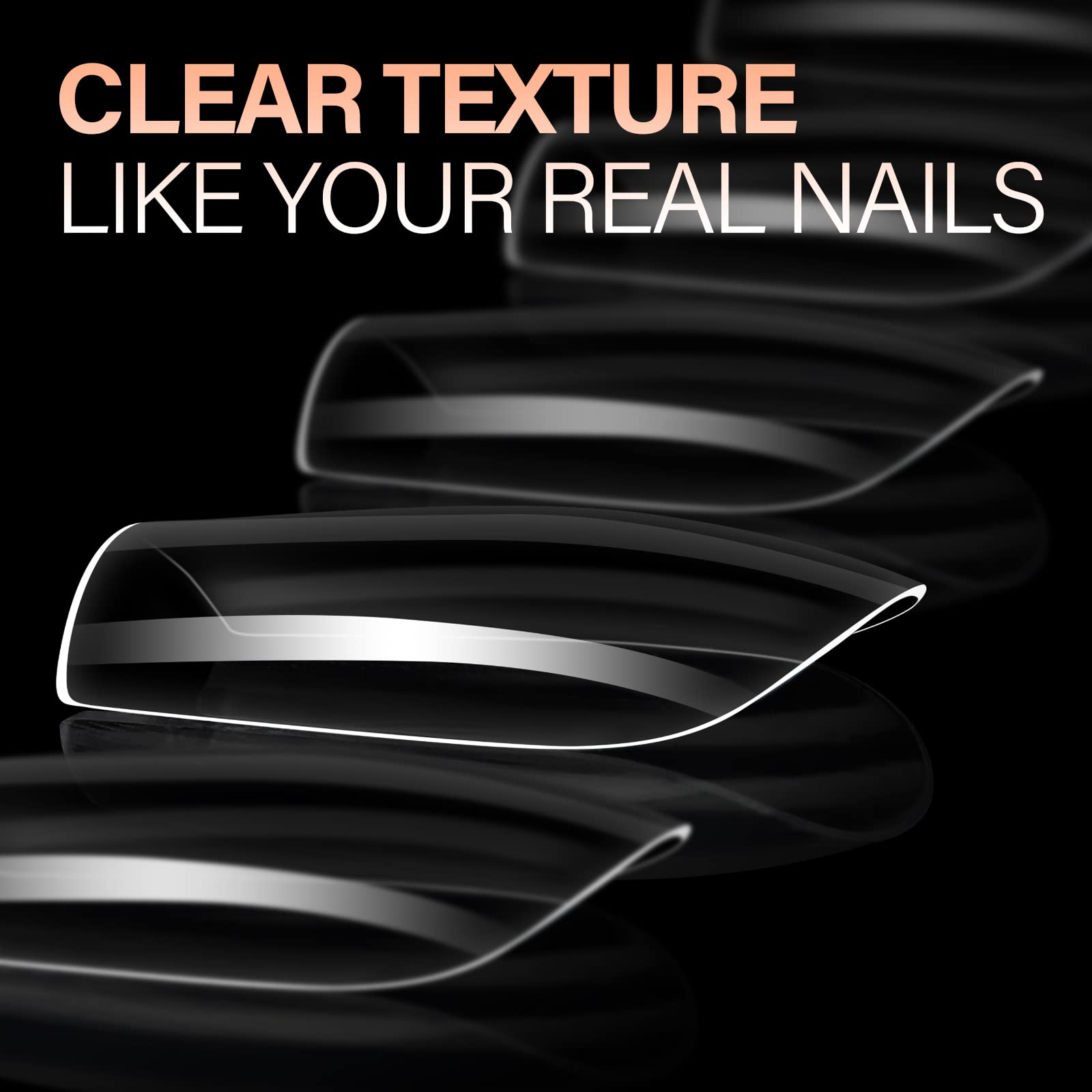 AILLSA Short Square Nails Clear Gel Nail Tips False Full Cover Soft Nails Tips for DIY Home Salon Gift, Preshaped Gelly Press on Fake Nail Tip for Nail Extension 216PCS 12 Sizes - Image 4