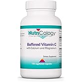 Nutricology, Buffered Vitamin C - Antioxidant Supplements, Calcium and Magnesium Tablets, Daily Vitamins and Minerals, Vitamin C Capsules - 120 Capsules 1-Pack