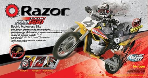 yellow electric dirt bike