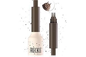 Freckle Stamp Cushion, Vivid Natural Faux Freckles Pen, Long Lasting Waterproof Quick Dry Lifelike Fake Freckle Stamp Pencil,