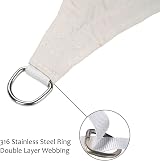 swift Sun Shade Sail 3.6m Triangle PES Waterproof UV Block Cream view 3
