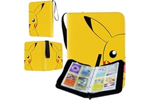 GOT-EX 4 Pocket Trading Card Binder, Card Collection Binder with 50 Removable Sheets Holds 400 Cards, Waterproof 3 Ring Binder for Games, Baseball and Collectable Cards with Pocket Size 2.7x3.6 Inch