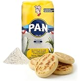 P.A.N. White Corn Meal &ndash; Pre-cooked Gluten Free and Kosher Flour for Arepas (2 lb 3.27 Oz / Pack of 1)