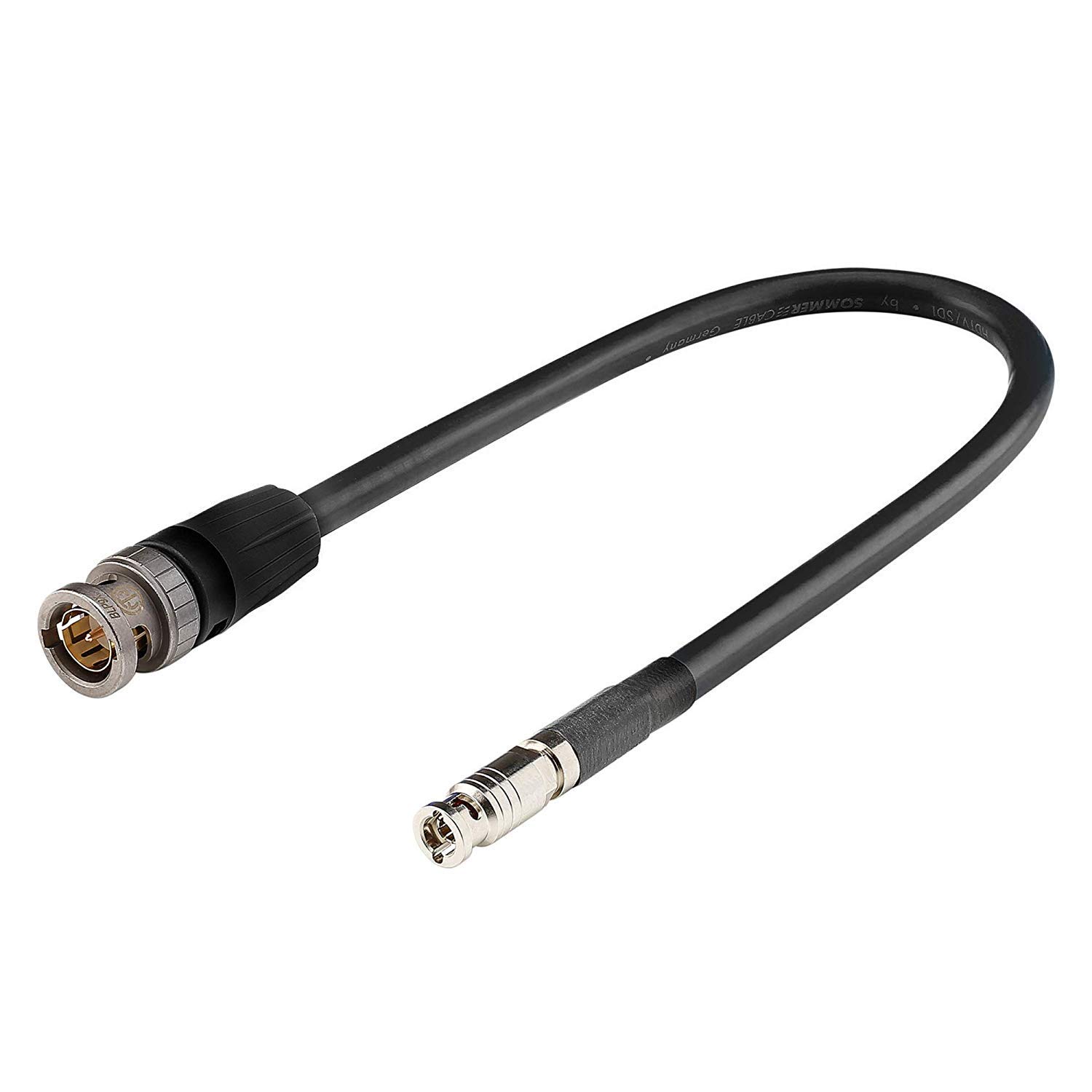 Sommer Cable 6g/HD SDI 4 K, SC Vector 0.8/3.7/Mini 1080P HD BNC Male 75 ohm NBNC75BLP9X Black