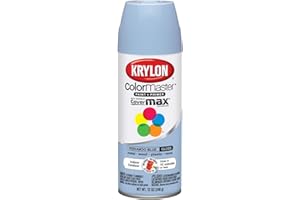 Krylon K05151707 ColorMaster Paint + Primer, Gloss, Peekaboo Blue, 12 oz.