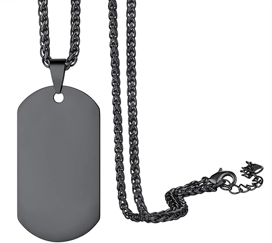 costume dog tag necklace