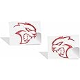 Reflective Concepts Hellcat Emblem Overlay Decal Stickers - 20-23 Charger SRT Hellcat - (Color: Reflective Red)