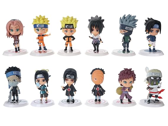 CoolChange Naruto Chibi Set mit 12 Mini Figuren