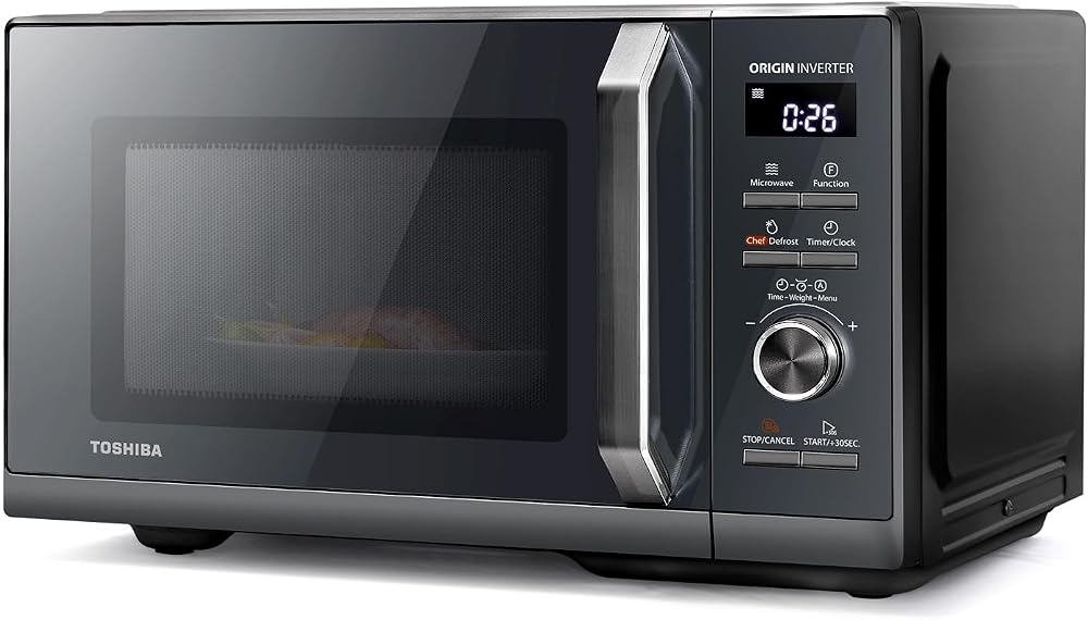 Toshiba 25L 3-in-1 Microwave Oven, Morandi Grey, 900W, Inverter Technology