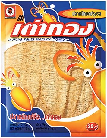 Taotong, Roller Seasoned Cuttlefish, net weight 12 g (Pack of 6 pieces) / Beststore by KK8