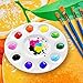 Hulameda 28 Pcs Paint Tray Palettes Plastic for Kids to Put Cupcake and Art Painting