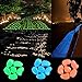 chic style 300pcs Glow in the Dark Pebbles Stone Garden Walkway Decor Outdoor Bulk Fish Tank Aquarium Glow Decorations Gravel Rocks (Blue Green Orange)