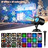 NEXGADGET Christmas Projector Light,2 in 1 Water