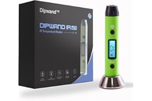DIPWAND Quartz IR Thermometer, Designed for Quartz Surface Glass Temperature Measuring, Portable, 0F ~ 999°F, with Metal Holder in The Kits, Gift Box Packed (Green1)