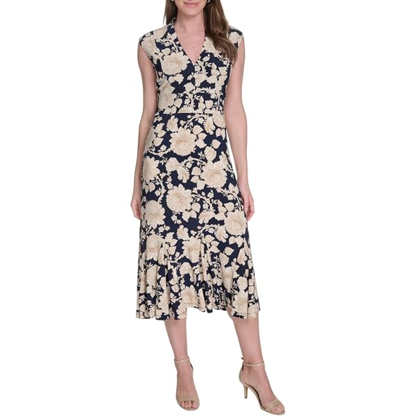 sachin and babi light blue dress 129$ Tommy Hilfiger Chiffon-Sleeve Ruffle-Hem