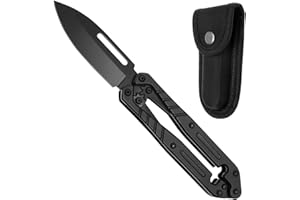 Folding Utility Knife, Quick Change Retractable Box Cutter, Small EDC Knife, 60mm Stainless Steel Blade Work Kinfe Gifts for 