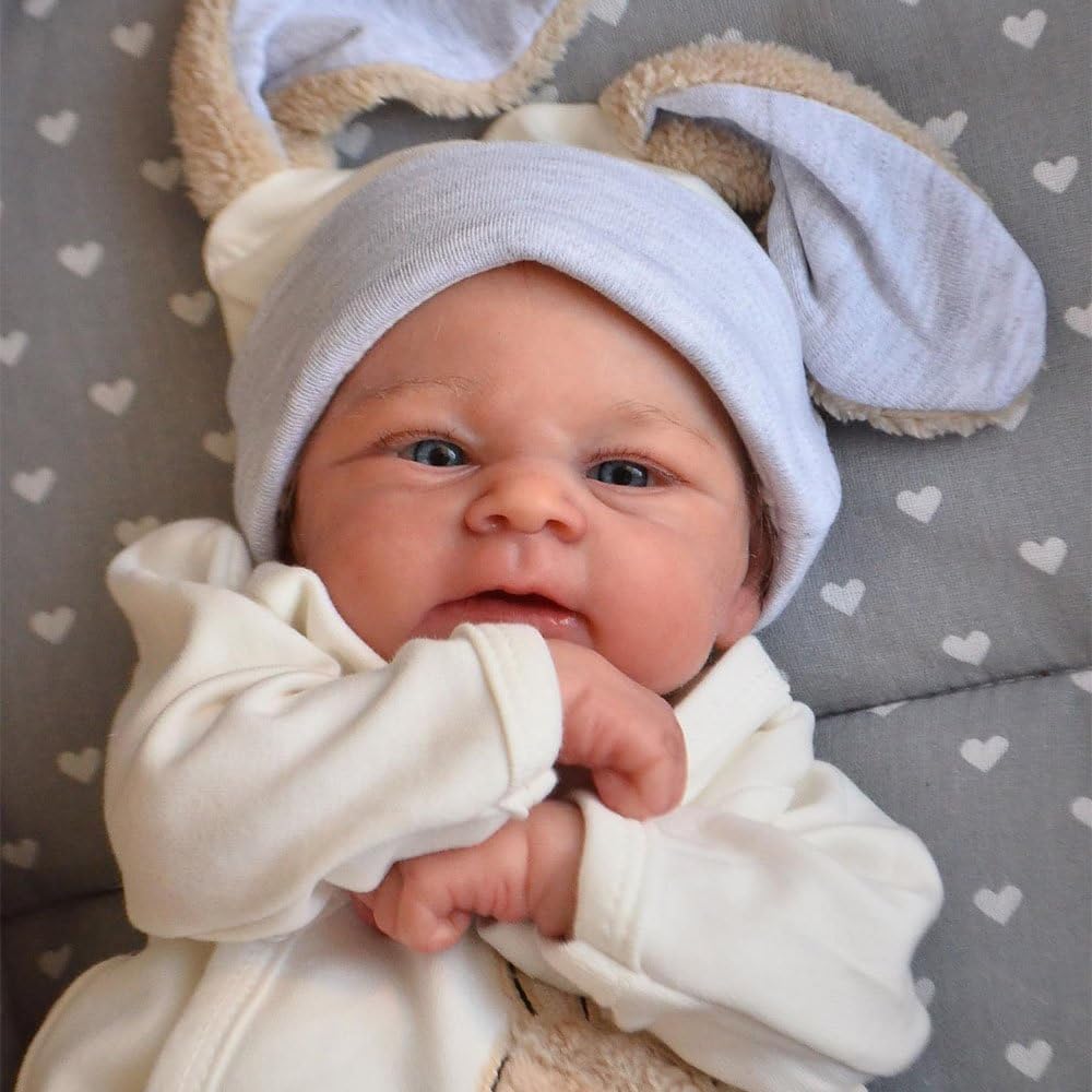Anano Reborn Baby Dolls Boy 17 In Realistic Baby Doll, Silicone Babys Doll, Real Life Babys Silicone Reborn Dolls, Lifelike Newborn Babies For Girls With Accessories