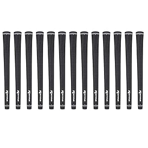 Karma Standard Velvet 13 Piece Golf Grip Bundle, Black