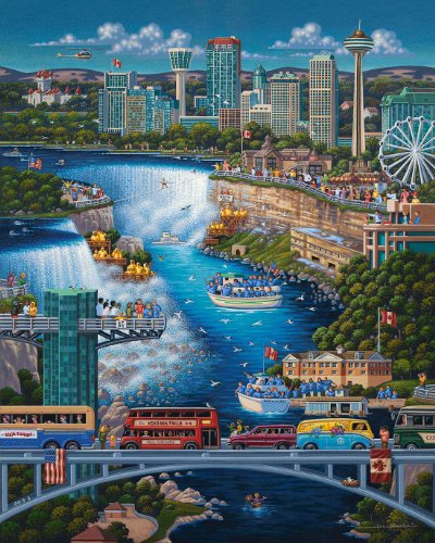 Jigsaw Puzzle - Niagara Falls 1000 Pc By Dowdle Folk Art