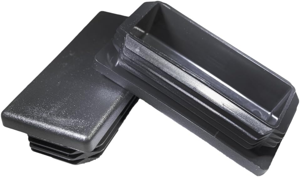 Prescott Plastics 3/4 x 1 1/2 Inch Rectangle Black Plastic