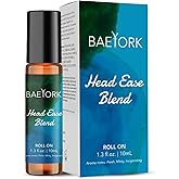 BAEYORK Head Ease Roll-On Blend Essential Oils of Peppermint, Wintergreen, Basil & Eucalyptus Refreshing & Cooling Aromatherapy Roll-On, 10 ml (Pack of 1)