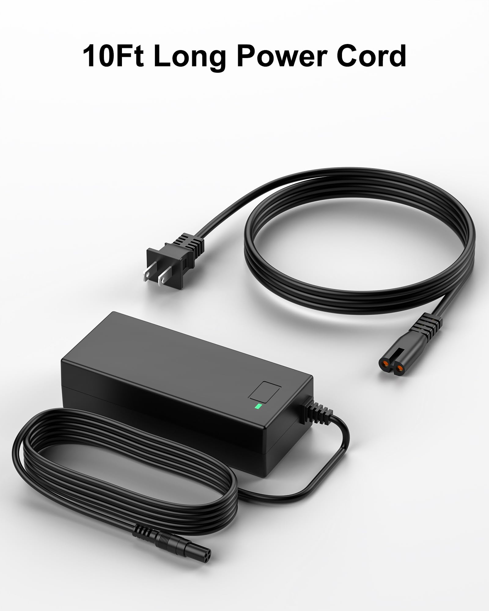 VHBW 63V Replacement for Segway Ninebot Charger Compatible with Segway Ninebot S/S-MAX/Mini lite/Mini PRO/Go Kart Kit, Gokart PRO, 4 Prong fits for Ninebot Scooter Charger