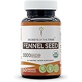 Secrets of the Tribe Fennel Seed USDA Organic | Made with Vegetarian Capsules and Certified Organic Fennel Seed (Foeniculum vulgare) Dried Seed (60 Capsules)
