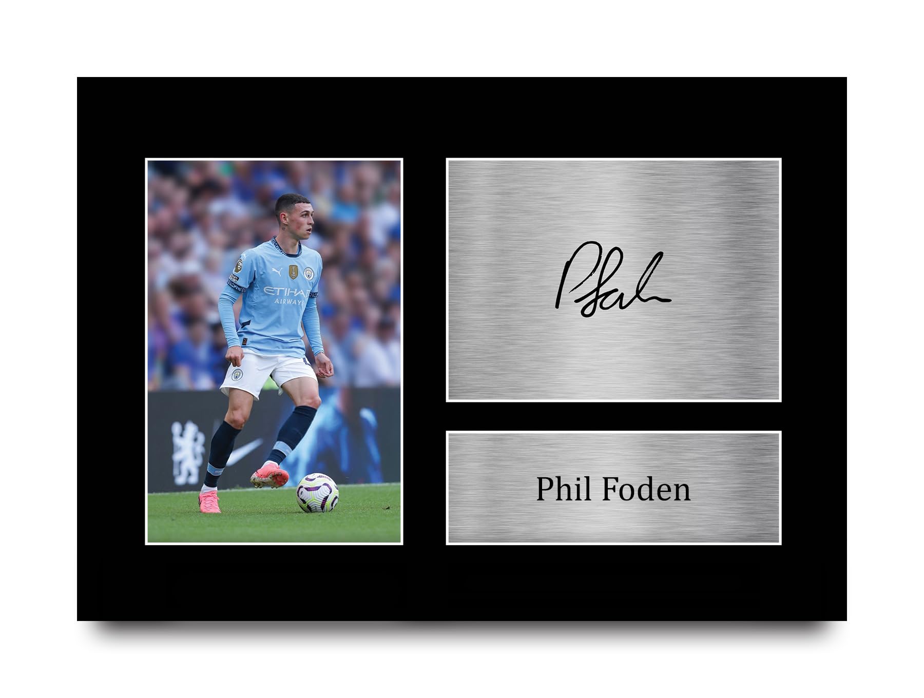 HWC Trading Phil Foden Manchester City Man City Gifts Printed Signed Autograph Picture for Fans and Supporters - A4 โ image 1