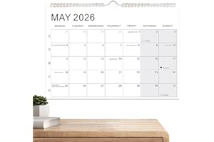 Calendar 2026 Wall Calendar Clear Monthly Grid Tear-off Not Required Scheduling Long-range Academic Planning 18-month Coverag