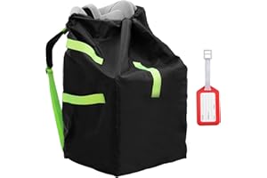 Zihvfzu Waterproof Car Seat Travel Bag, Suitable for Airplane and Air Travel, Durable Cushioned Backpack Design, Suitable for Strollers, Height Increasing Seats, Convertible Seats, with 1 Luggage Tag