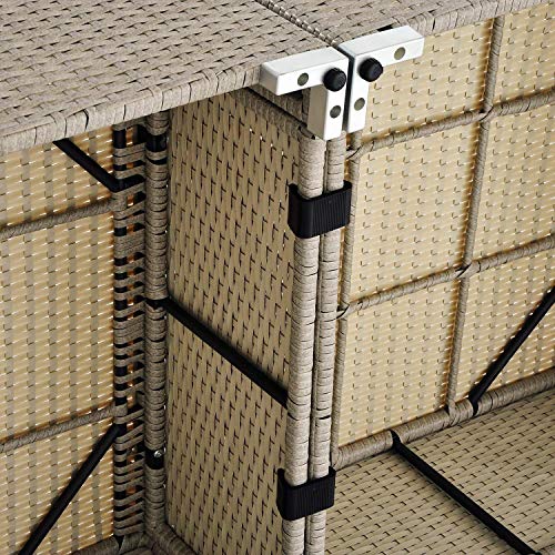 QIQIHOME Pack of 10 Outdoor Patio Rattan Furniture Clips Fasteners